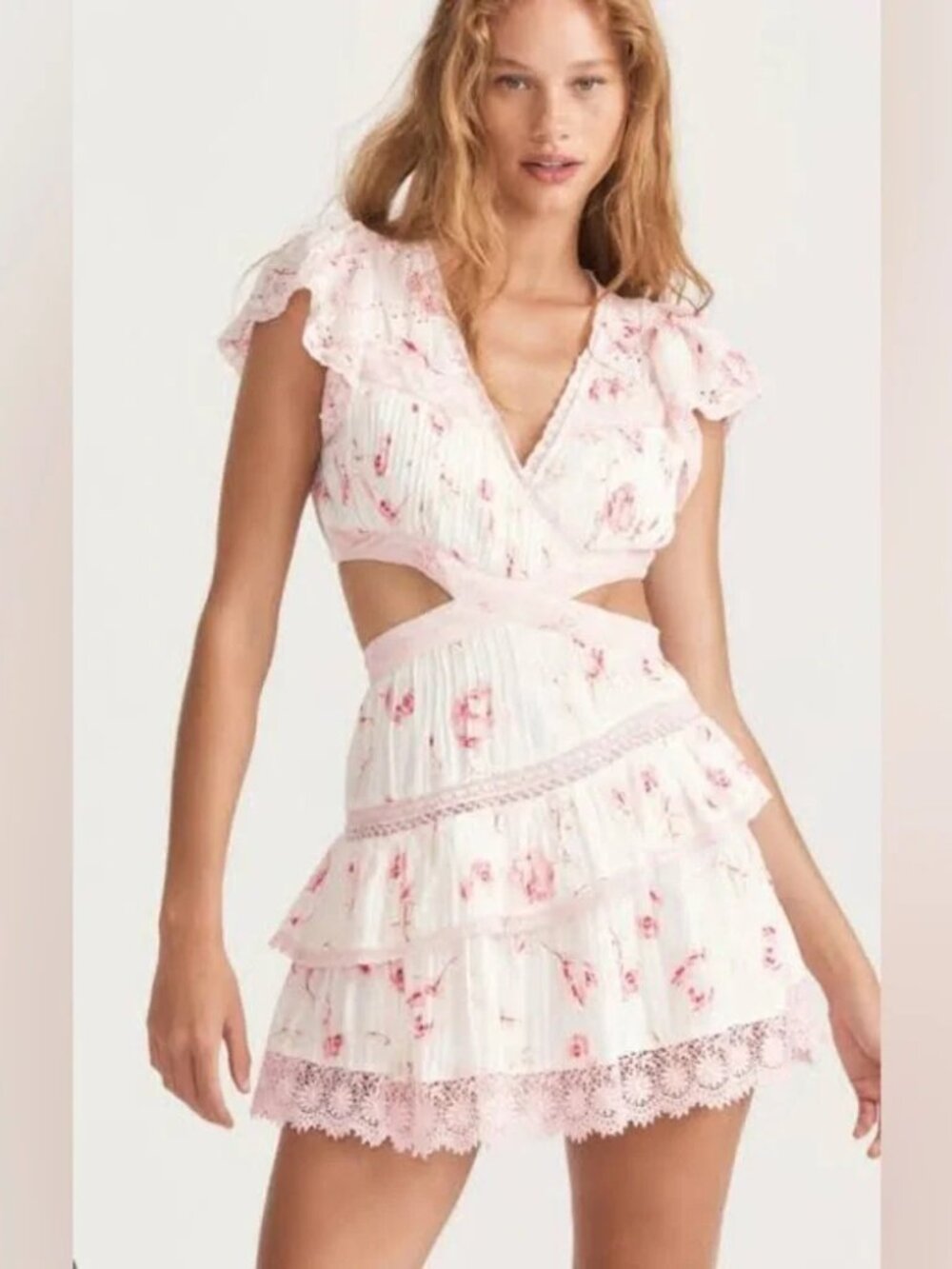 LoveShackFancy Audrina Mini Lace Dress - Picture 4 of 5